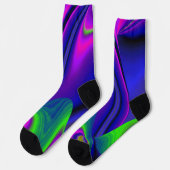 Chaussette Summerrainbow, Rainbowart 3D Abstrait (Gauche)