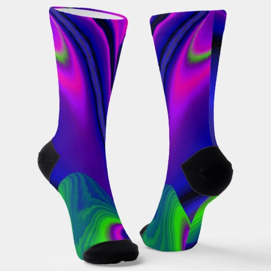 Chaussette Summerrainbow, Rainbowart 3D Abstrait (Angulaire)