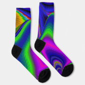 Chaussette Summerrainbow, Rainbowart 3D Abstrait (Droite)