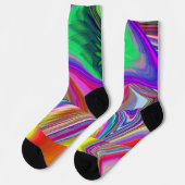 Chaussette Summerrainbow, Rainbowart 3D Abstrait (Gauche)