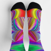 Chaussette Summerrainbow, Rainbowart 3D Abstrait (Haut)