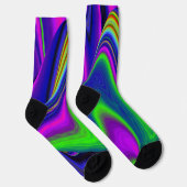 Chaussette Summerrainbow, Rainbowart 3D Abstrait (Droite)