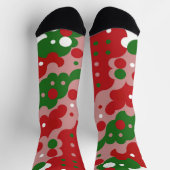 Chaussette Super Funky Mod Retro Chaussettes Motifs de Noël (Haut)