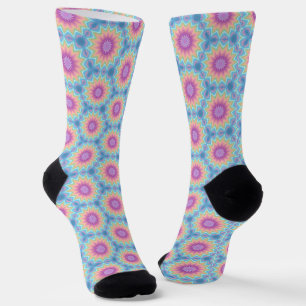 Chaussette Super Retro kaleidoscope Motif Pastel Couleur