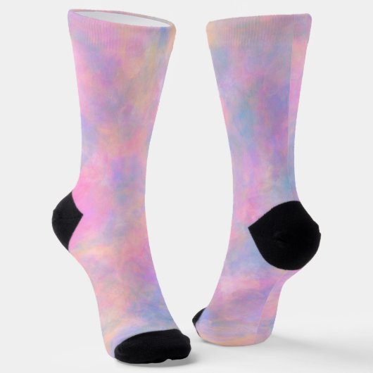 Chaussette Superbe combinaison de couleurs pastel (Angulaire)