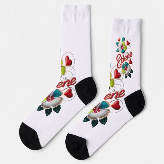 Chaussette superbe œuvre d'art : (Gauche)