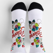 Chaussette superbe œuvre d'art : (Haut)