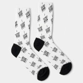 Chaussette Sur mesure Minimaliste Entreprise Personnalisée Ma (Droite)