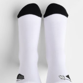 Chaussette Sur Mon Ordinateur Drôle De Mème De Chat Blanc (Haut)