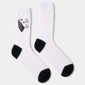 Chaussette Sur Mon Ordinateur Drôle De Mème De Chat Blanc (Droite)