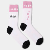 Chaussette Sweet 16 nom anniversaire rose (Droite)