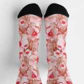 Chaussette Sweet Candy rose Floral (Haut)