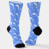 Chaussette Swimming dolphins pattern (Angulaire)