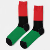 Chaussette Symbole du drapeau unien et drapeau panafricain /  (Gauche)