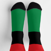 Chaussette Symbole du drapeau unien et drapeau panafricain /  (Haut)