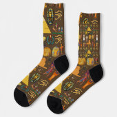 Chaussette Symbole égyptien ancien Hiéroglyphique - Motif (Gauche)