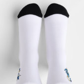 Chaussette Symbole infini de papillons Morpho bleus (Haut)