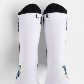 Chaussette Symbole infini de papillons Morpho bleus (Haut)