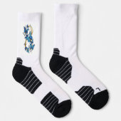 Chaussette Symbole infini de papillons Morpho bleus (Droite)