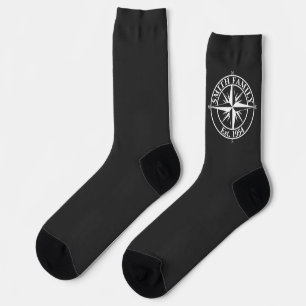 Chaussette Symbole personnalisable du monogramme étoile de la