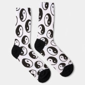 Chaussette Symbole Yin Yang - conception de tatouage solide (Droite)