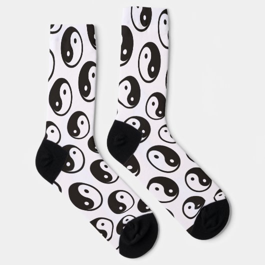 Chaussette Symbole Yin Yang - tatouage solide (Droite)