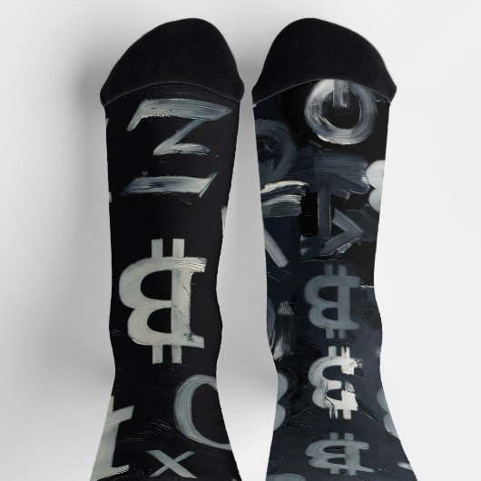 Chaussette Symboles de Bitcoin (Style : C) (Haut)