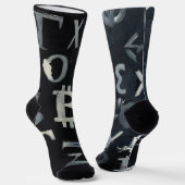 Chaussette Symboles de Bitcoin (Style : C) (Angulaire)
