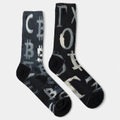 Chaussette Symboles de Bitcoin (Style : C) (Droite)