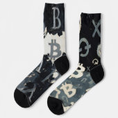 Chaussette Symboles de Bitcoin (Style : D) (Gauche)