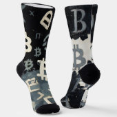 Chaussette Symboles de Bitcoin (Style : D) (Angulaire)