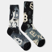 Chaussette Symboles de Bitcoin (Style : D) (Droite)