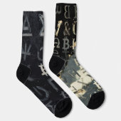 Chaussette Symboles de Bitcoin (Style : E) (Droite)