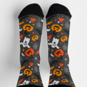 Chaussette Symboles d'Halloween en continu motif (Haut)