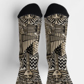 Chaussette Symboles historiques anciens Style de tatouage (Haut)