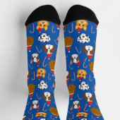 Chaussette Sympa Chien de Noël Motif (Haut)