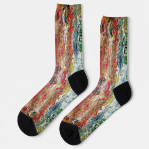 Chaussette Symphonie du Chaos - Palette de l’artiste Abstrait