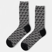 Chaussette T-Rex Tyranosaurus Roi Dinosaure Classique Gris Fo (Gauche)