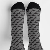 Chaussette T-Rex Tyranosaurus Roi Dinosaure Classique Gris Fo (Haut)