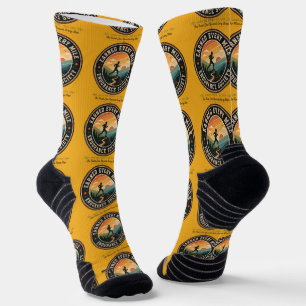 Chaussette T-shirt rétro pour coureur de trail Endurance Earn
