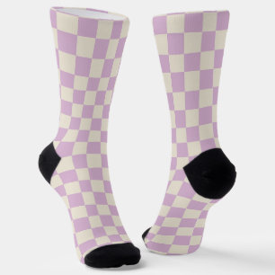 Chaussette Tableau de contrôle blanc Lavender et Off