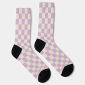 Chaussette Tableau de contrôle blanc Lavender et Off (Droite)