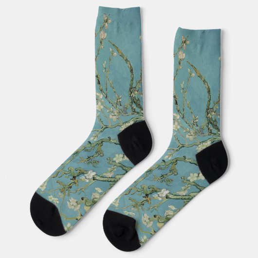 Chaussette Tableau des fleurs d'amandes de Van Gogh (Gauche)