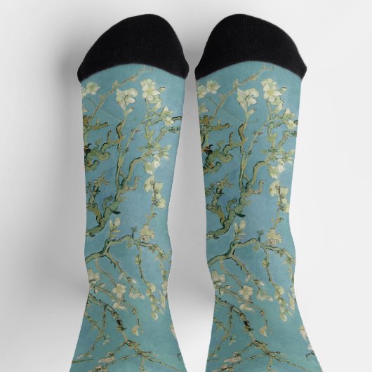 Chaussette Tableau des fleurs d'amandes de Van Gogh (Haut)