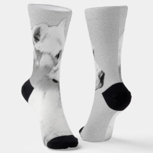 Chaussette Tableau Dogo Argentino - Art Chien original