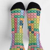 Chaussette Tableau périodique des éléments Motif (Haut)