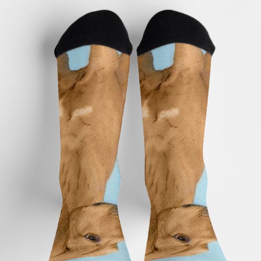 Chaussette Tableau Rhodesian Ridgeback - Art Chien original (Haut)