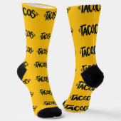 Chaussette Tacos Texte sur les chaussettes (Angulaire)