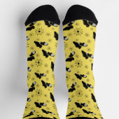 Chaussette Tap Dancers Gold et Black Tap Chaussures Motif (Haut)