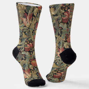 Chaussette Tapisserie florale riche Brocade Antique Classique